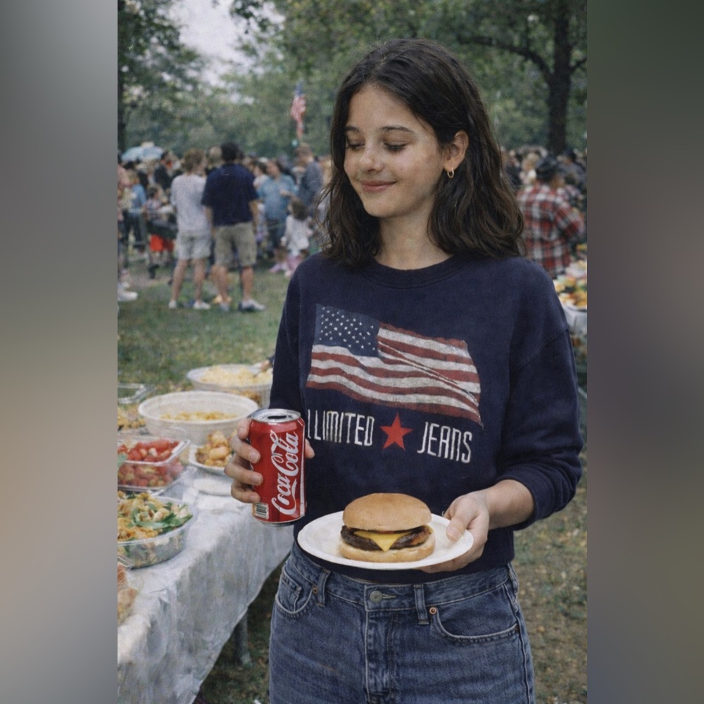 The Limited 90s Dark Blue Crewneck Sweatshirt